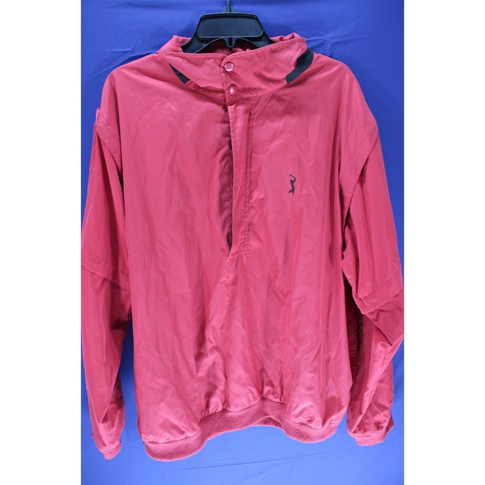 PGA Tour Pullover Quarter Zip Polyester Nylon Red Size‎ XL